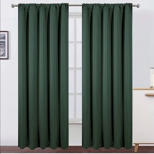 Dark Green Blackout Curtains
